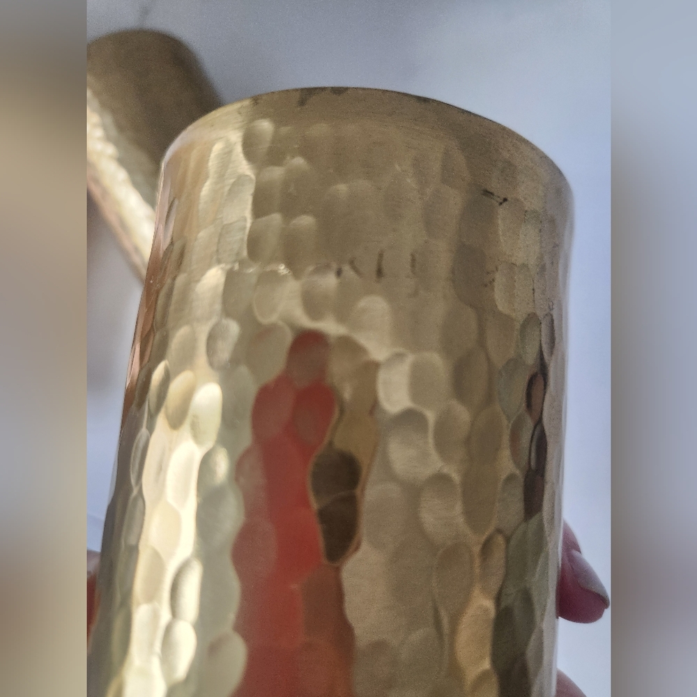 Threshold gold hammered tray and 2 pencil cup - Picture 14 of 15
